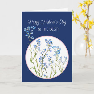 Mother's Day Flowers Forget-me-not Card