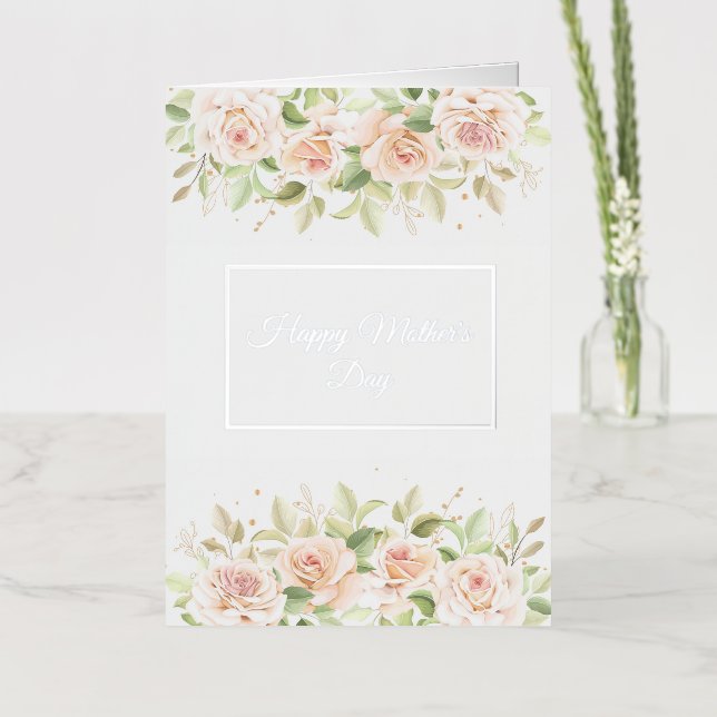 Mother's Day Folded Foil Greeting Card (Flower)