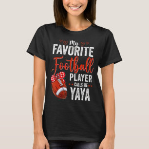 Mothers Day Football Player Yaya American Sport Fo T-Shirt