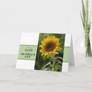 Mother's Day for Aunt Superb Sunflower Card