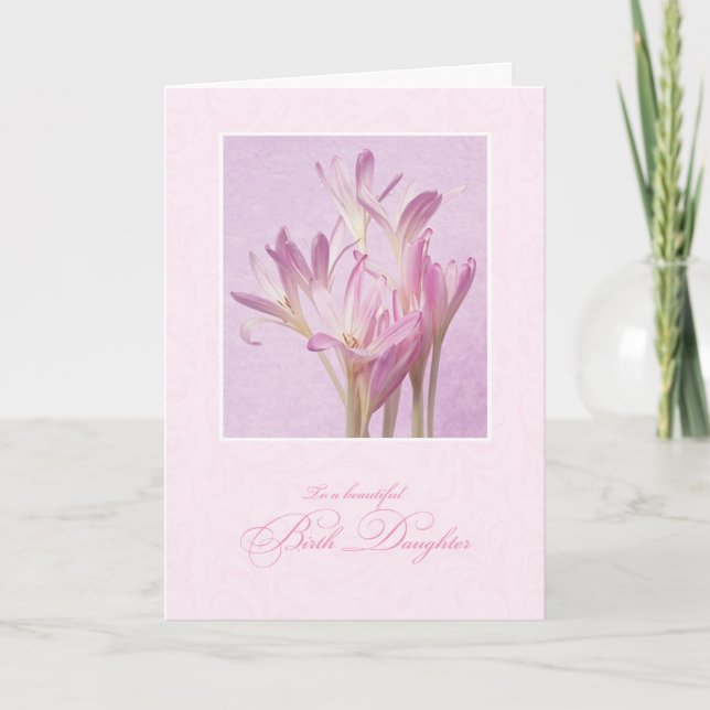 Mother's Day for Birth Daughter Card (Front)