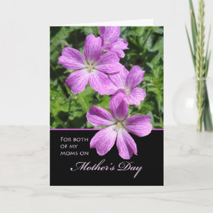 Mother's Day for Both of My Moms, Geraniums Card