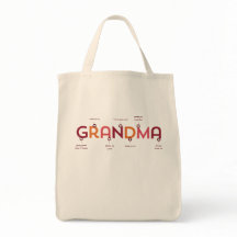 Mother's Day for Grandma Personalized Tote Bag