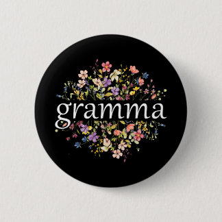 Mothers Day For Grandma Wildflower Floral Women#39 2 Inch Round Button