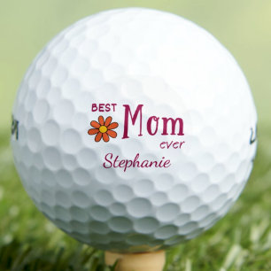 Mother's Day for Mom - Pink Best Mom Ever Gift Golf Balls