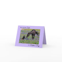 Mother's Day for Sister Mare & Foal Photo Note