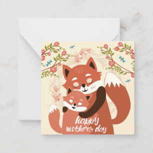 Mother's Day Foxes Card
