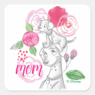 Mother's Day   Freckles & Perdita Square Sticker