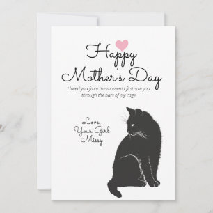 Mother's Day From Cat Holiday Card