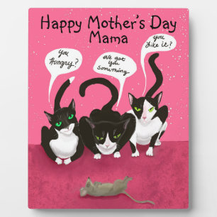 Mothers Day from the Cats Funny Personalize Plaque