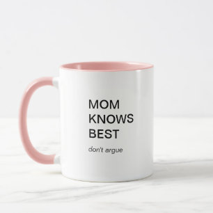 Mother's Day Funny Modern Best Mom Mug