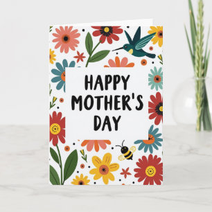 Mothers Day Garden Scene Card