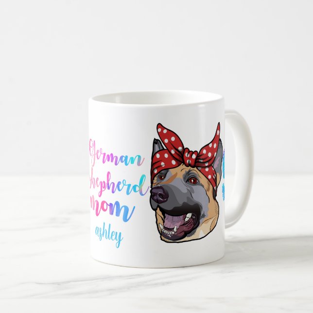 Mother's Day German Shepherd Dog Breed Dog Lover Coffee Mug (Front Right)
