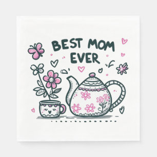 Mother's Day Gift   Best Mom Ever Napkin