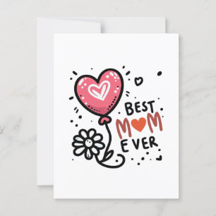 Mother's Day Gift Best Mom Ever Postcard