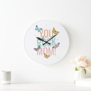 Mothers Day Gift, Birthday Gift for Mom, New Mom Large Clock