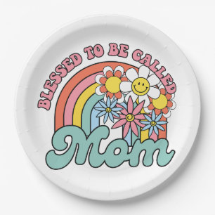 Mother's Day Gift Blessed To Be Called Mom Paper Plate