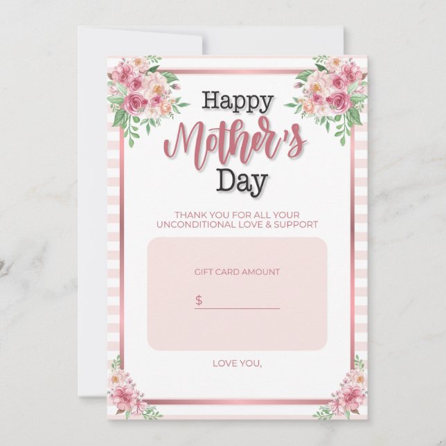 Mother's Day Gift Card Holder (Front)