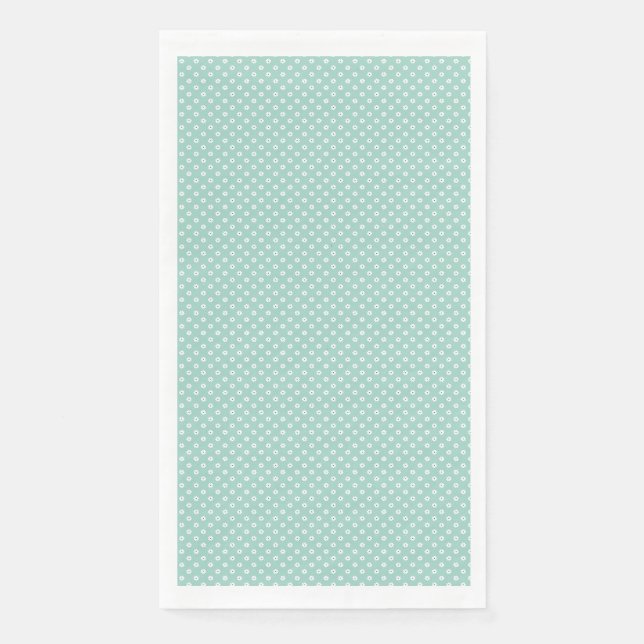 Mother's Day Gift | Daisies On Mint Napkin (Front)