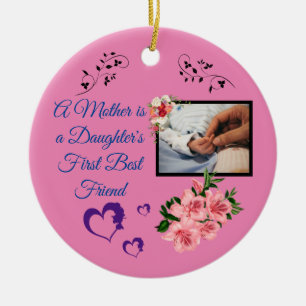 Mother's Day Gift from Daughter_Ceramic Ornament