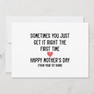 Mothers Day Gift From First Born Gift for Mom Pers Invitation