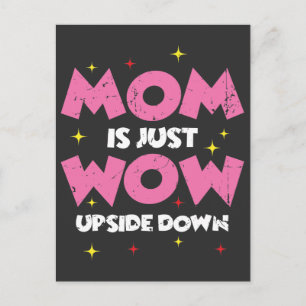 Mother's Day gift idea MoM means Wow Postcard
