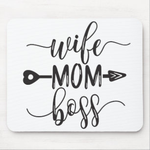 Mother's Day Gift Ideas Wife Mom Boss Mouse Pad