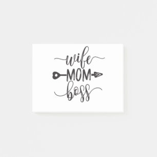 Mother's Day Gift Ideas Wife Mom Boss Post-it Notes