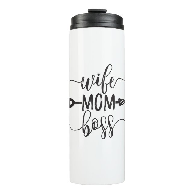 Mother's Day Gift Ideas Wife Mom Boss Thermal Tumbler (Front)