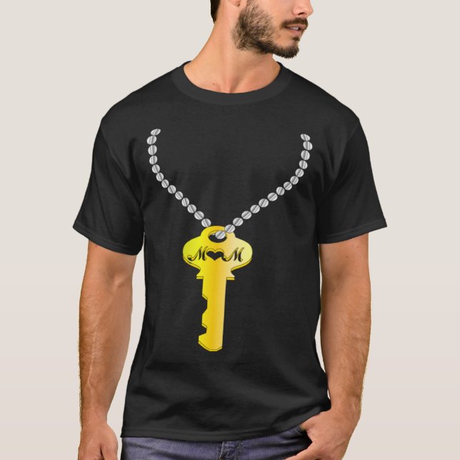 Mother's Day Gift, Key to Mom's heart T-Shirt (Front)