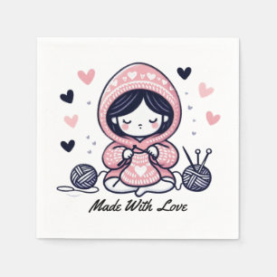 Mother's Day Gift   Made With Love Napkin