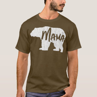 Mother's Day Gift Mama Bear Mom Vintage Womens T-Shirt