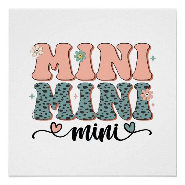 Mother's Day Gift | Mini Floral Poster (Front)