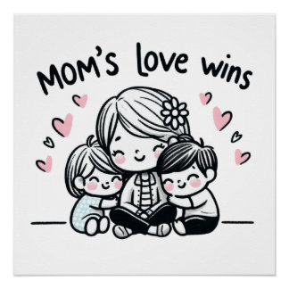Mother's Day Gift | Mom's Love Wins Poster