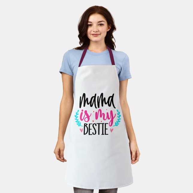 Mothers Day Gift | My Bestie BFF Mom Apron (Worn)