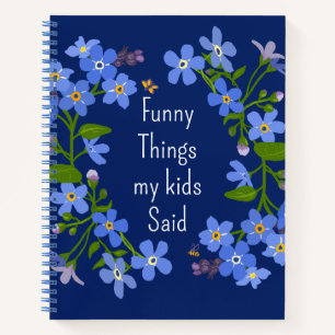 Mothers Day gift notebook what kids say