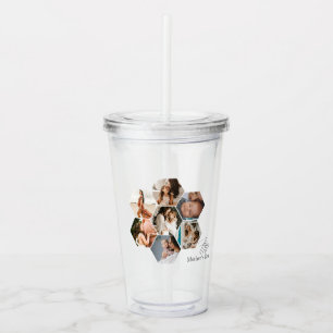 Mother's Day Gift Personalized MOMMY Photo Collage Acrylic Tumbler