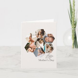 Mother's Day Gift Personalized MOMMY Photo Collage Card