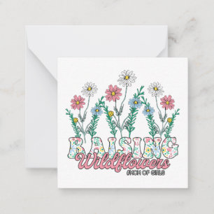 Mother's Day Gift Raising Wildflower Mom Of Girl Card