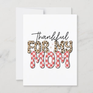 Mother's Day Gift   Thankful For My Mom Postcard