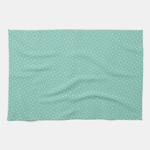 Mother's Day Gift Tiny Daisies On Mint Kitchen Towel