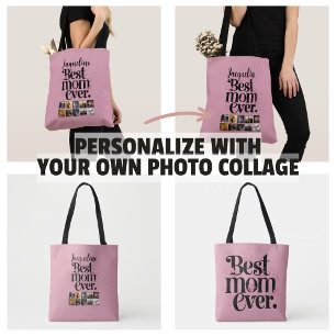 Mother's Day Gifts Photo Collage Best Mom Ever Tote Bag