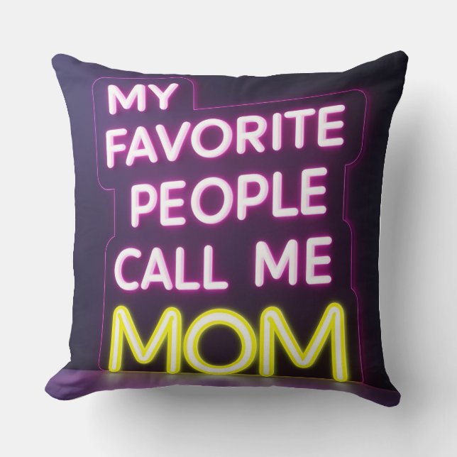Mother's Day Glow -  Throw Pillow (Front)