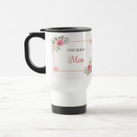Mother's Day God Bless Mom – Watercolor Floral