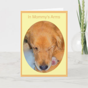 Mother's Day Golden Retriever Card for Mom