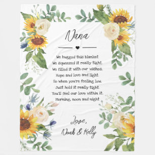 Mother's Day Grandma Grammy Nana from Grandkids Fleece Blanket