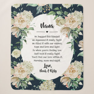 Mother's Day Grandma Grammy Nana from Grandkids Sherpa Blanket