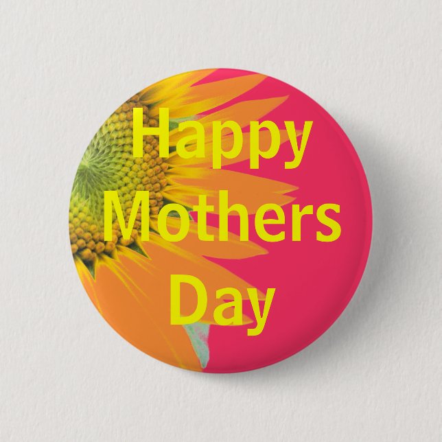 Mothers Day greeting 2 Inch Round Button (Front)