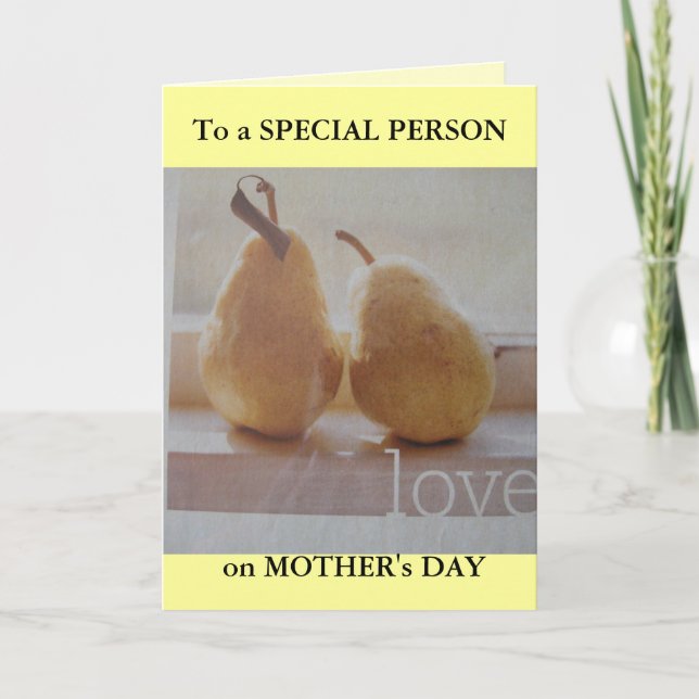 Mother's Day greeting for SOMEONE SPECIAL Card (Front)
