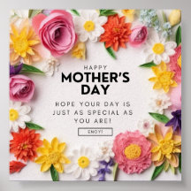 MOTHER'S DAY GREETINGS ONLINE + POSTER